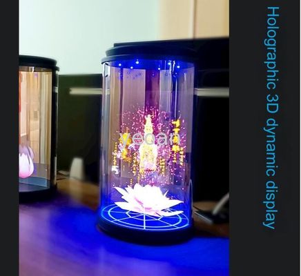 Good price 3D Cylindrical Acrylic Digital Holographic Monitor Cube Display Human Projection Cabinet online
