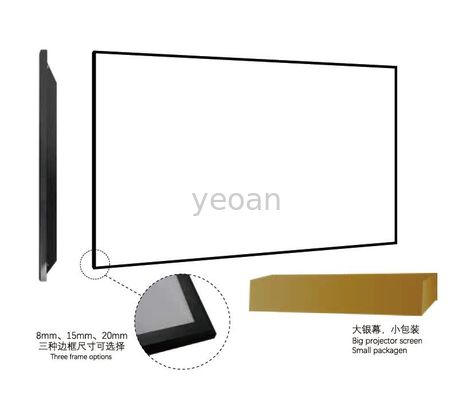 Good price Ultra Narrow Outdoor Theater Screens Projectorscreens Aviation Grade 100-120 inch online
