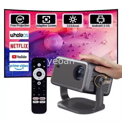 Good price Auto Focus Auto Keystone 320ANSI 4K Smart Projector 1080P Portable Voice Home Theater online